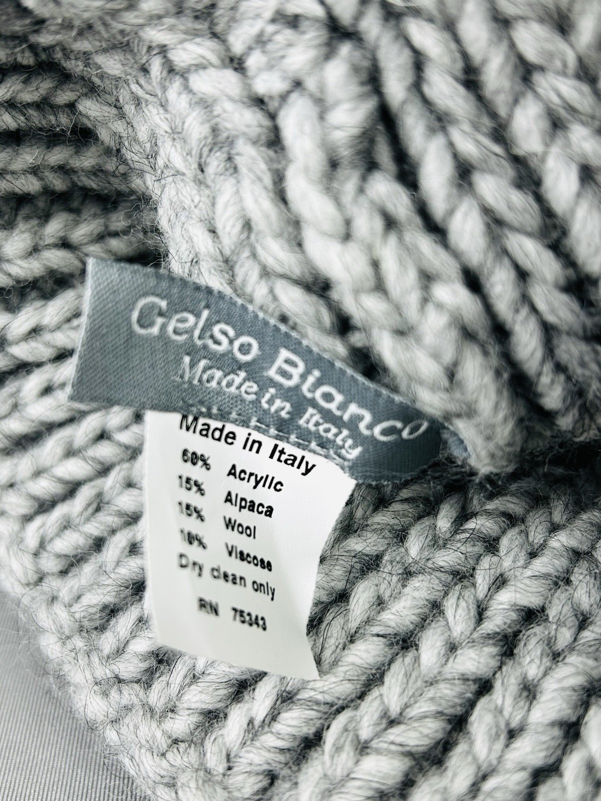 Gelso Bianco Italian Wool & Alpaca Beanie Winter Hat