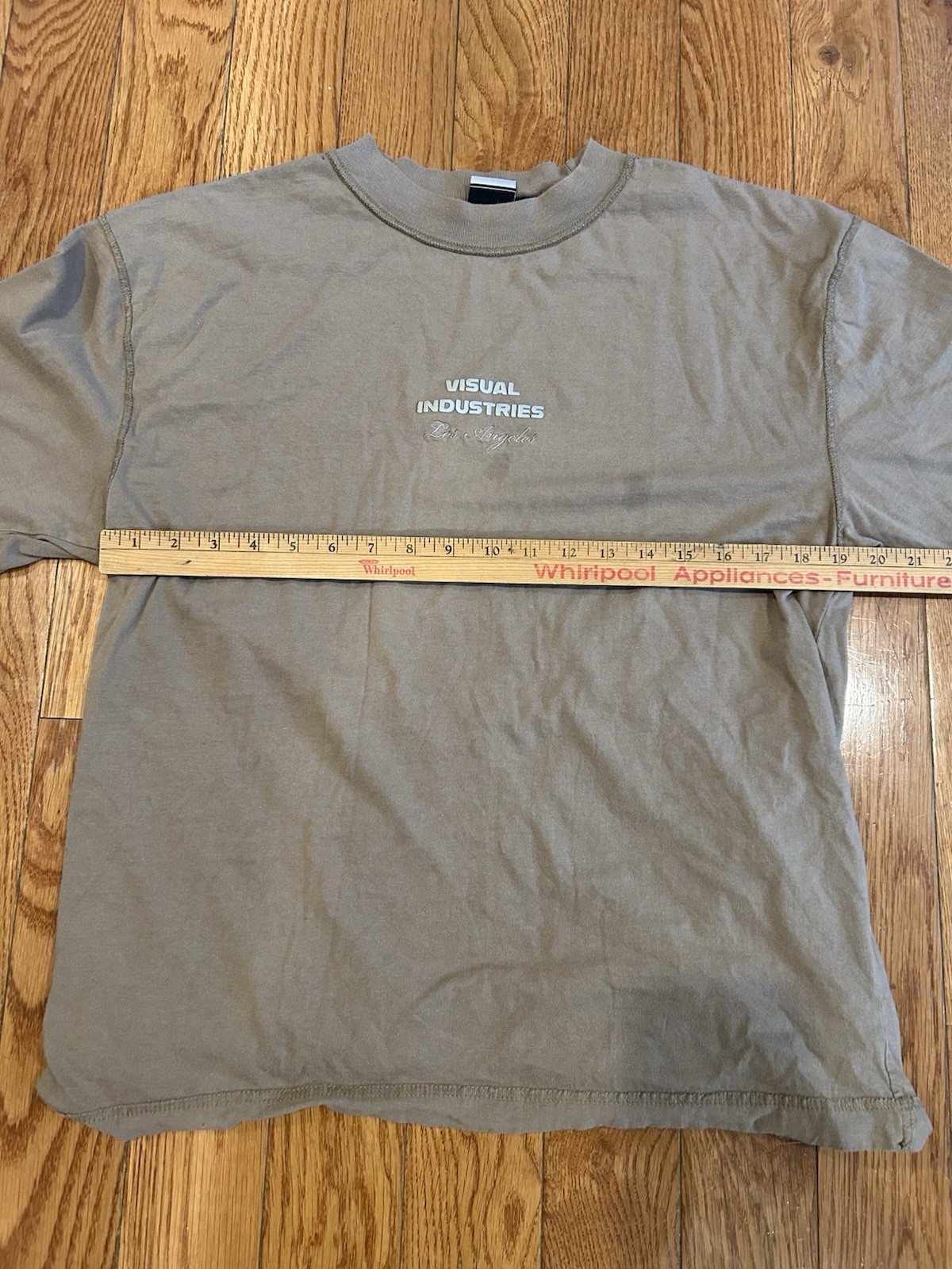WXYZ Mfg. Co. Visual Industries Los Angeles T-Shirt Men’s Medium Brown Cotton