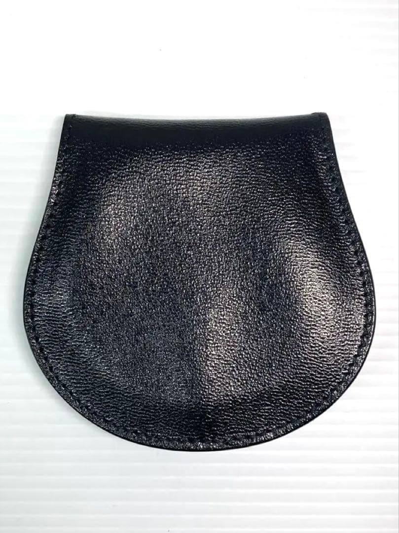 Beautiful Item GUCCI G Logo Leather Coin Case Small Item Holder with Box Black