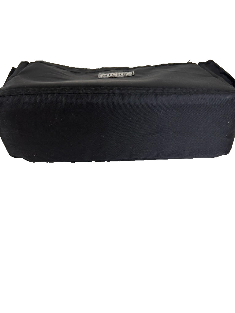 Miche Ebony Black Patent Embossed Magnetic Bag Purse Cover & Slip in Organizer