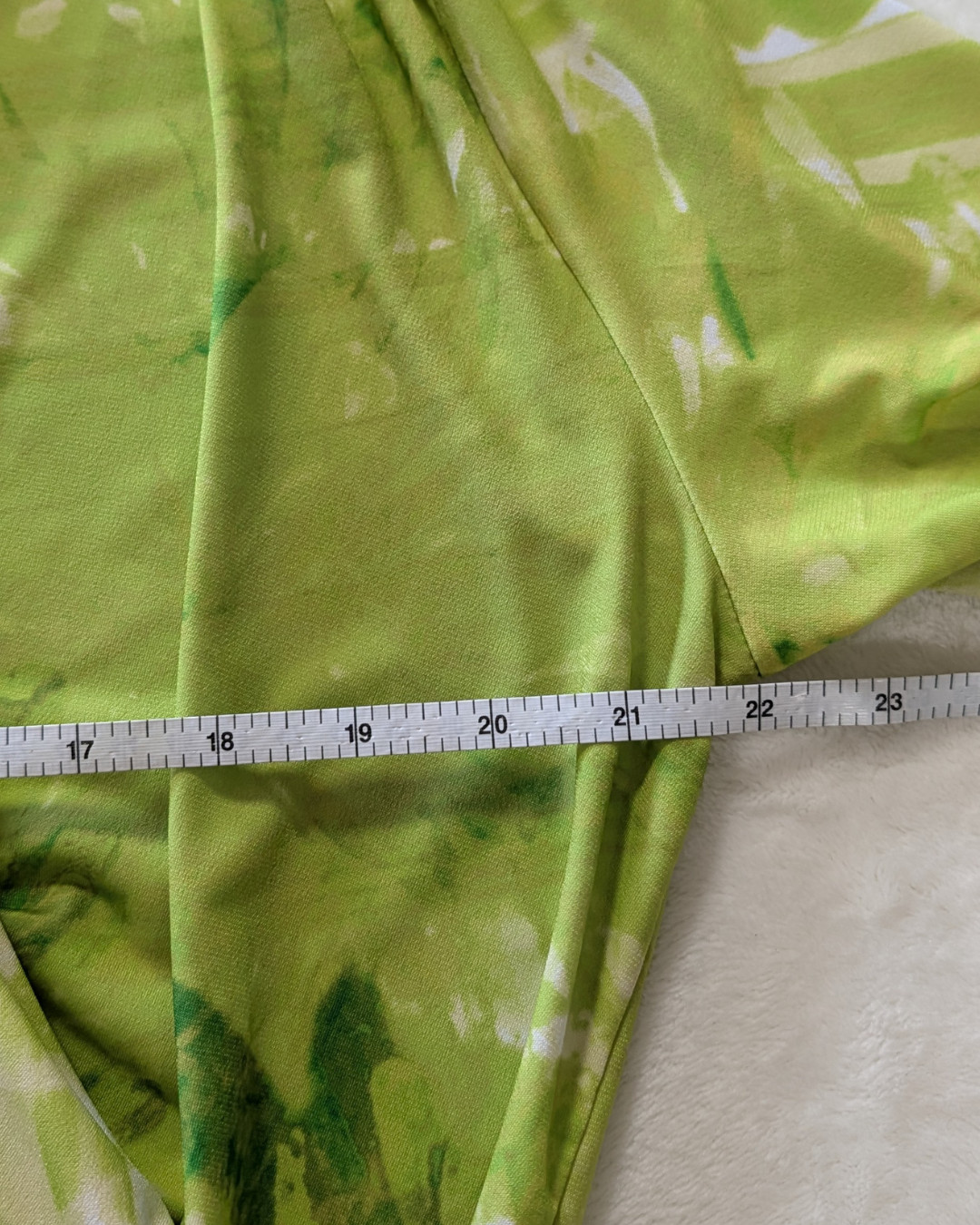 Clara Sunwoo V-Neck Draped Pleat Top Floral Citrus Lime White Size 1X