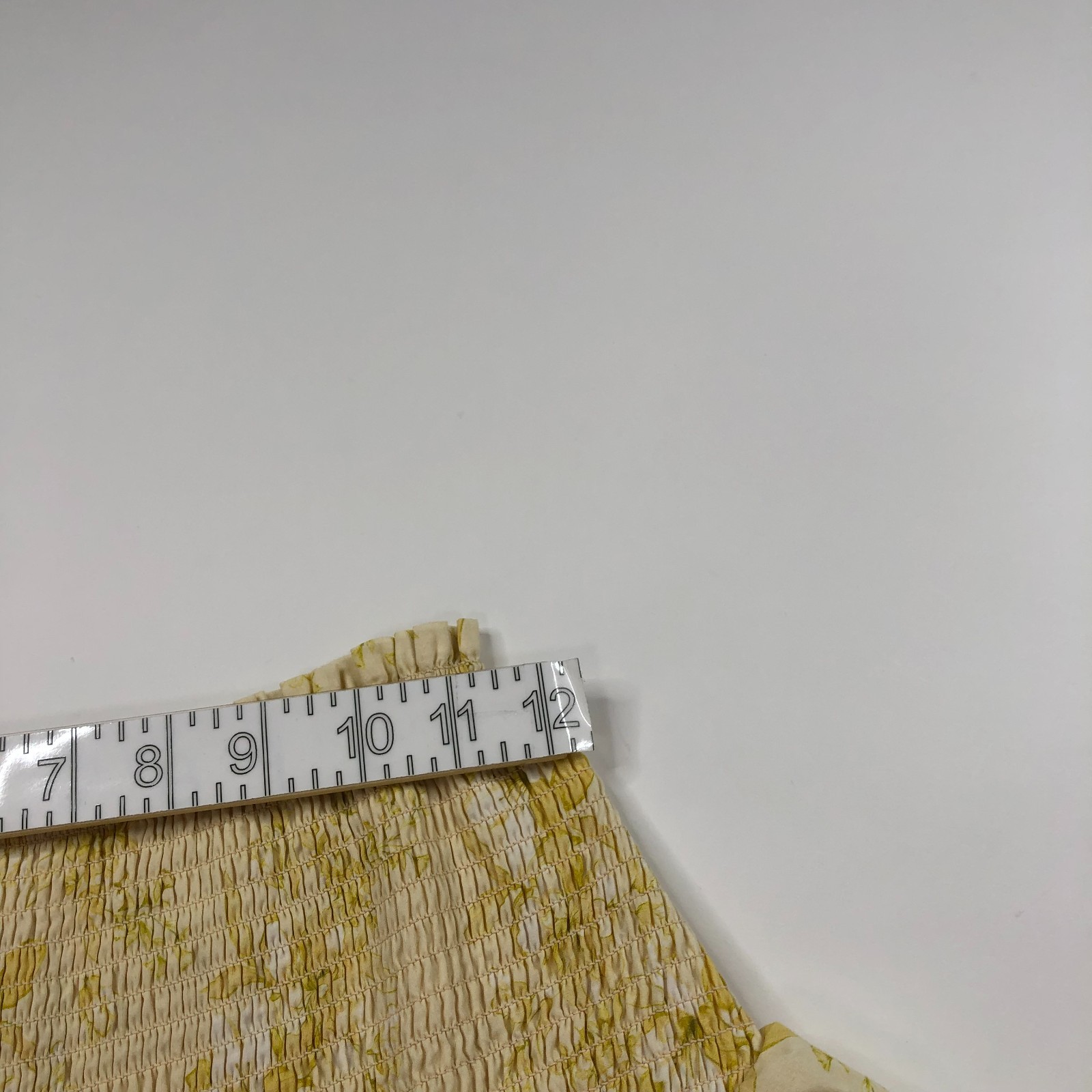 Intermix OS (Fits 22In) Pull On Tiered Mini Skirt All Over Print Yellow HRJ