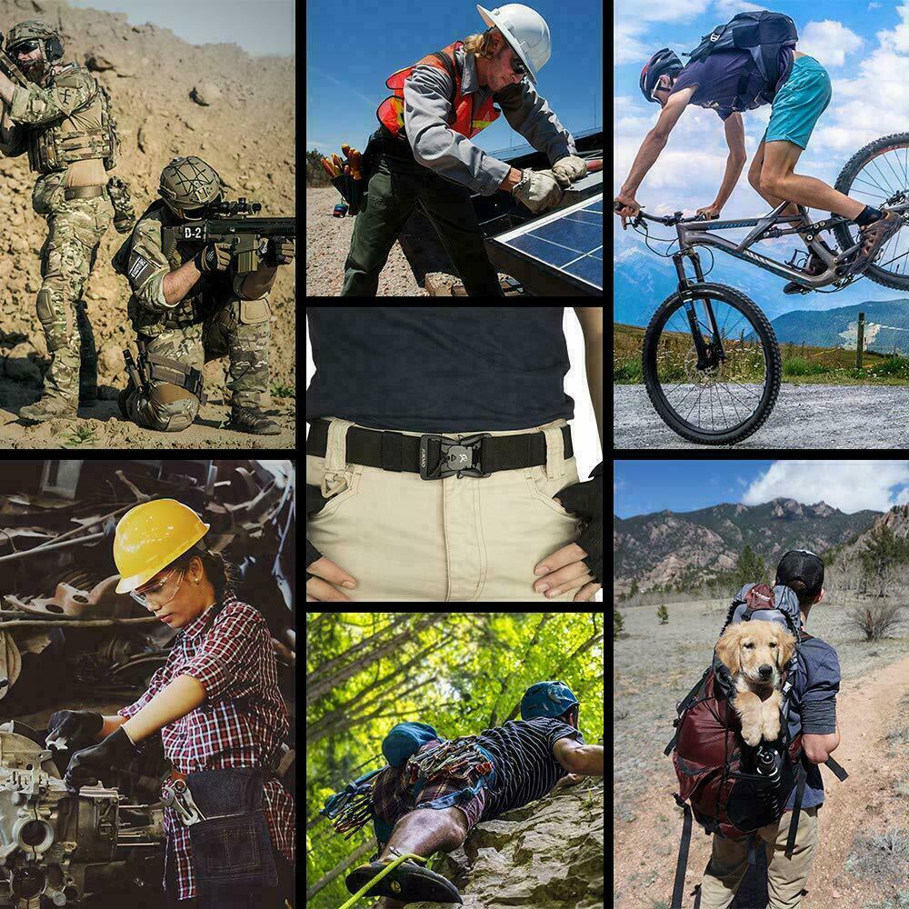 1.5” Magnetic Quick Release Buckle Nylon Webbing Military Tactical Belt