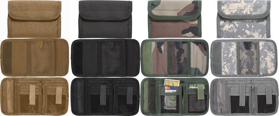 Tactical Wallet Tri-Fold ID Heavy Duty Commando Camo Military Army Security