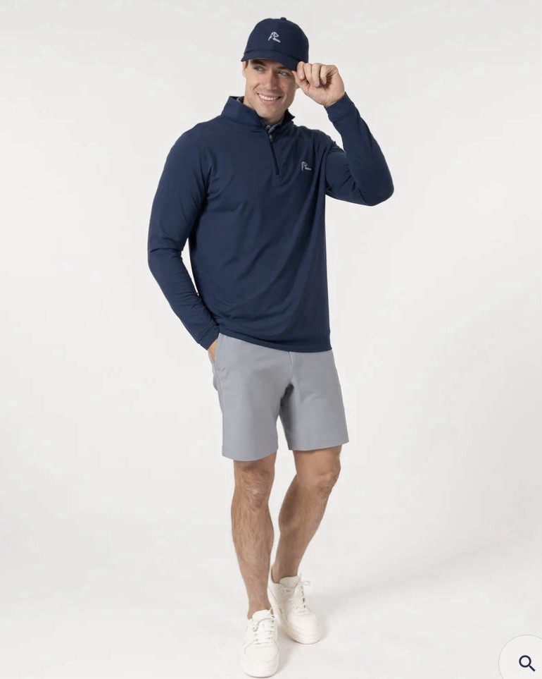 Rhoback Looper Delta Shorts Men’s 34 Grey Stainless Steel Golf