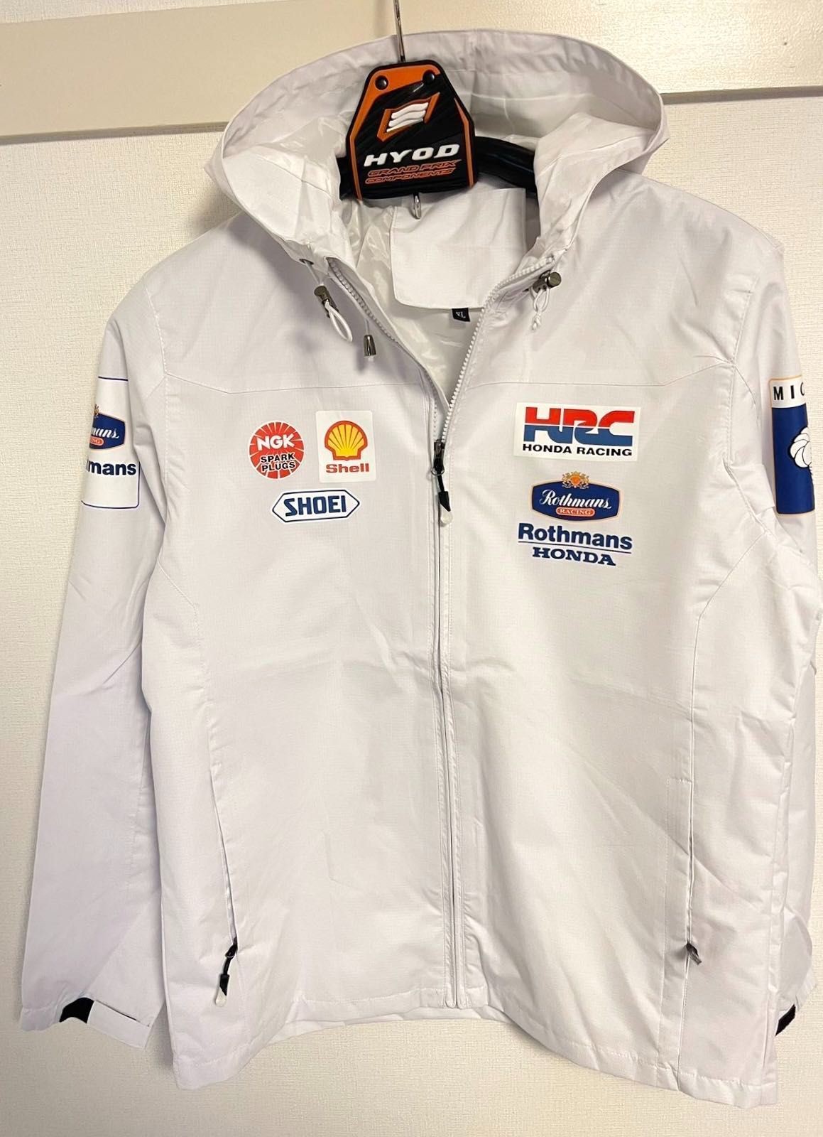 New L MotoGP RACING Rothmans x Honda HRC NSR Jacket Bike Wear Racing Outdoor