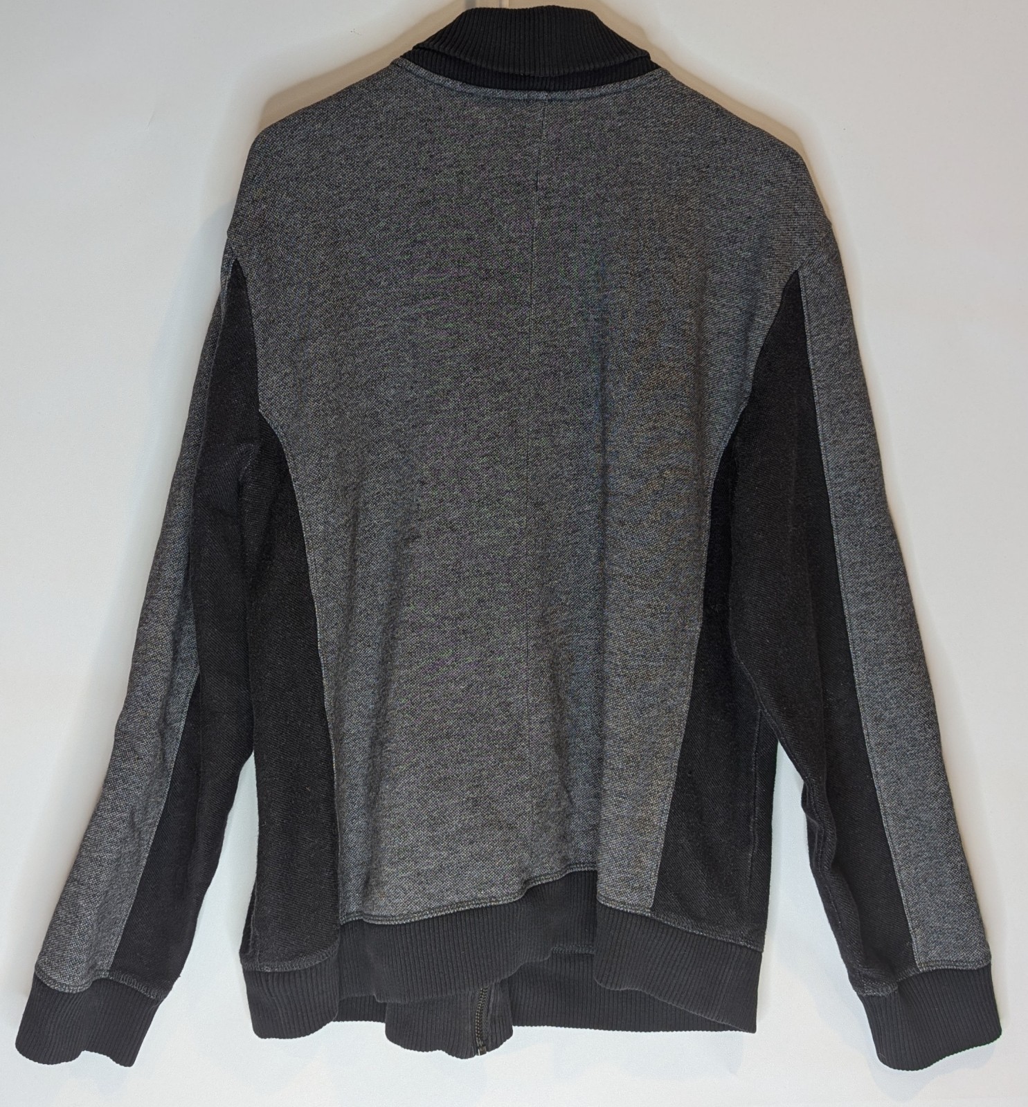 Women’s Calvin Klein Grey/Black Colorblock Bomber Style Cotton Jacket