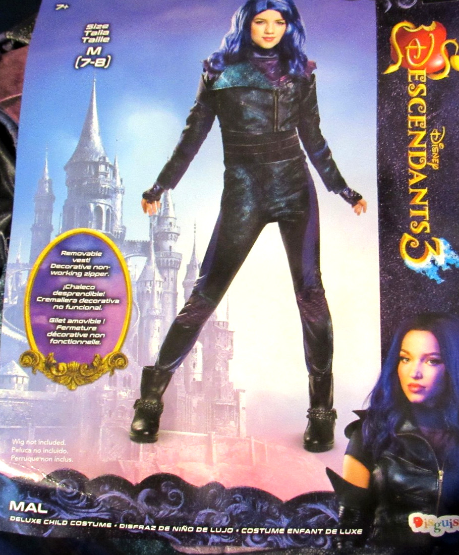 MAL Descendants 3 Deluxe Child Costume MEDIUM 7/8 Descendants 3 Pc Costume NEW