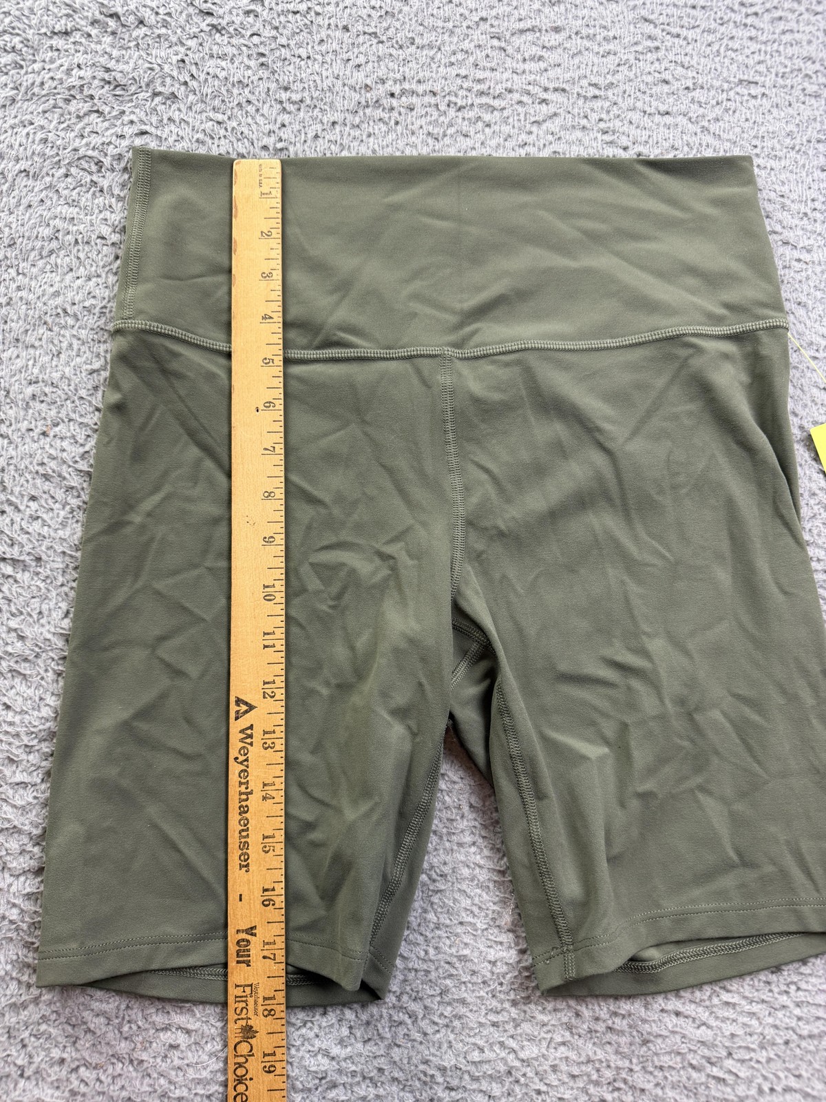 All In Motion Womens Large Green Everyday Soft Ultra High Rise Bike Shorts 8″