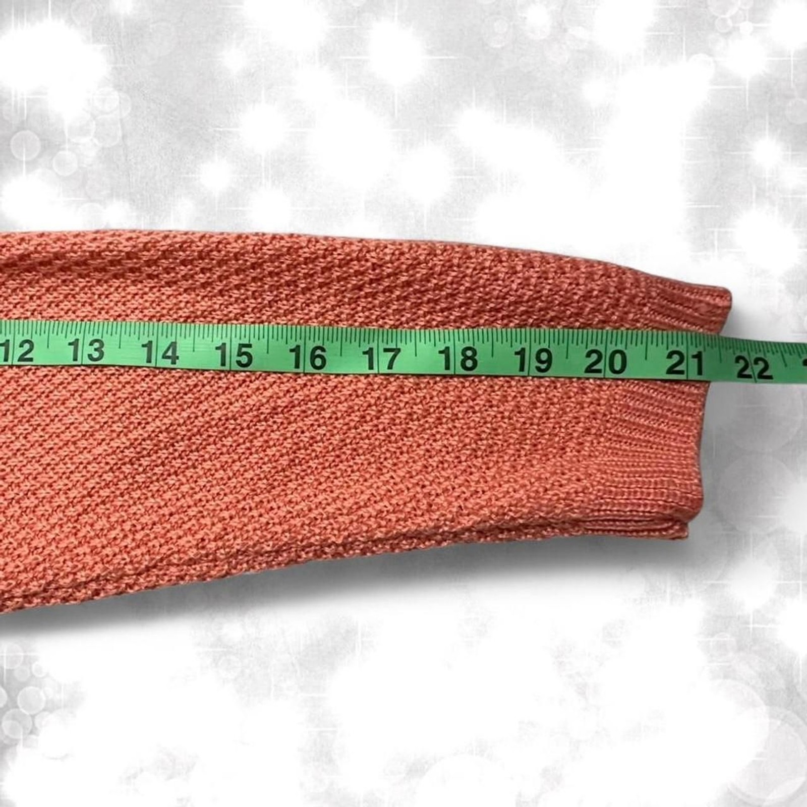 Y2k Quarter Button Coral Long Sleeve Textured Top