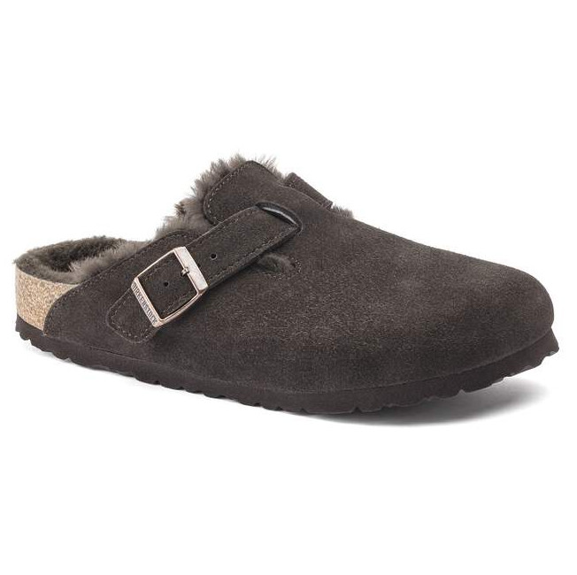 NWT Birkenstock Boston Shearling Suede Leather Unisex Adults All Size