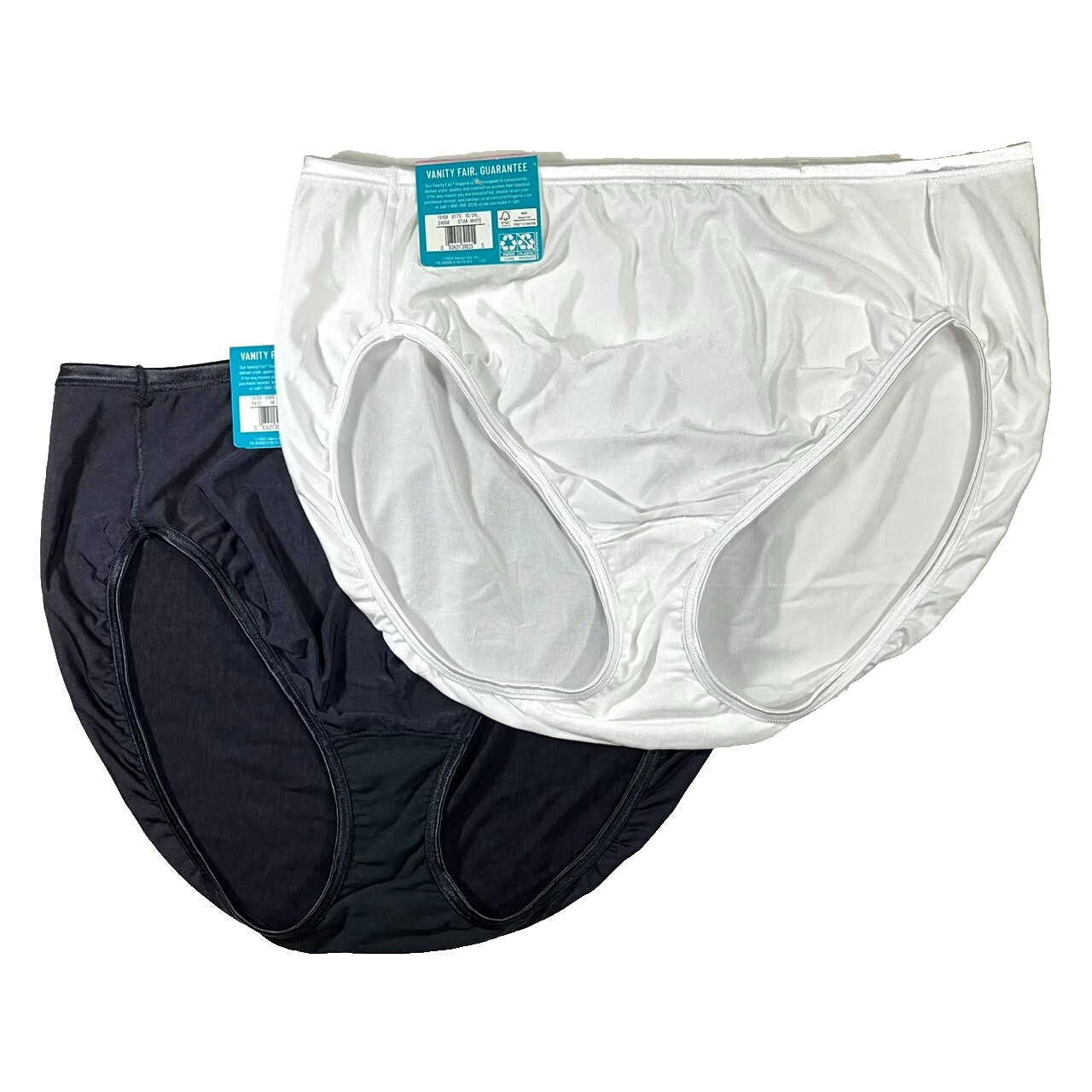 NWT 2-Pack Vanity Fair 10/3XL Illumination High Cut Panty Brief Assorted 13108