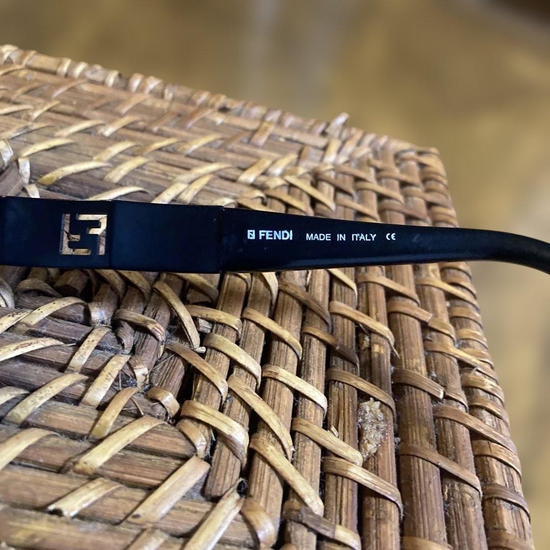 FENDI Sunglasses SL7160 53 Zucca Pattern, Made In Italy, Black