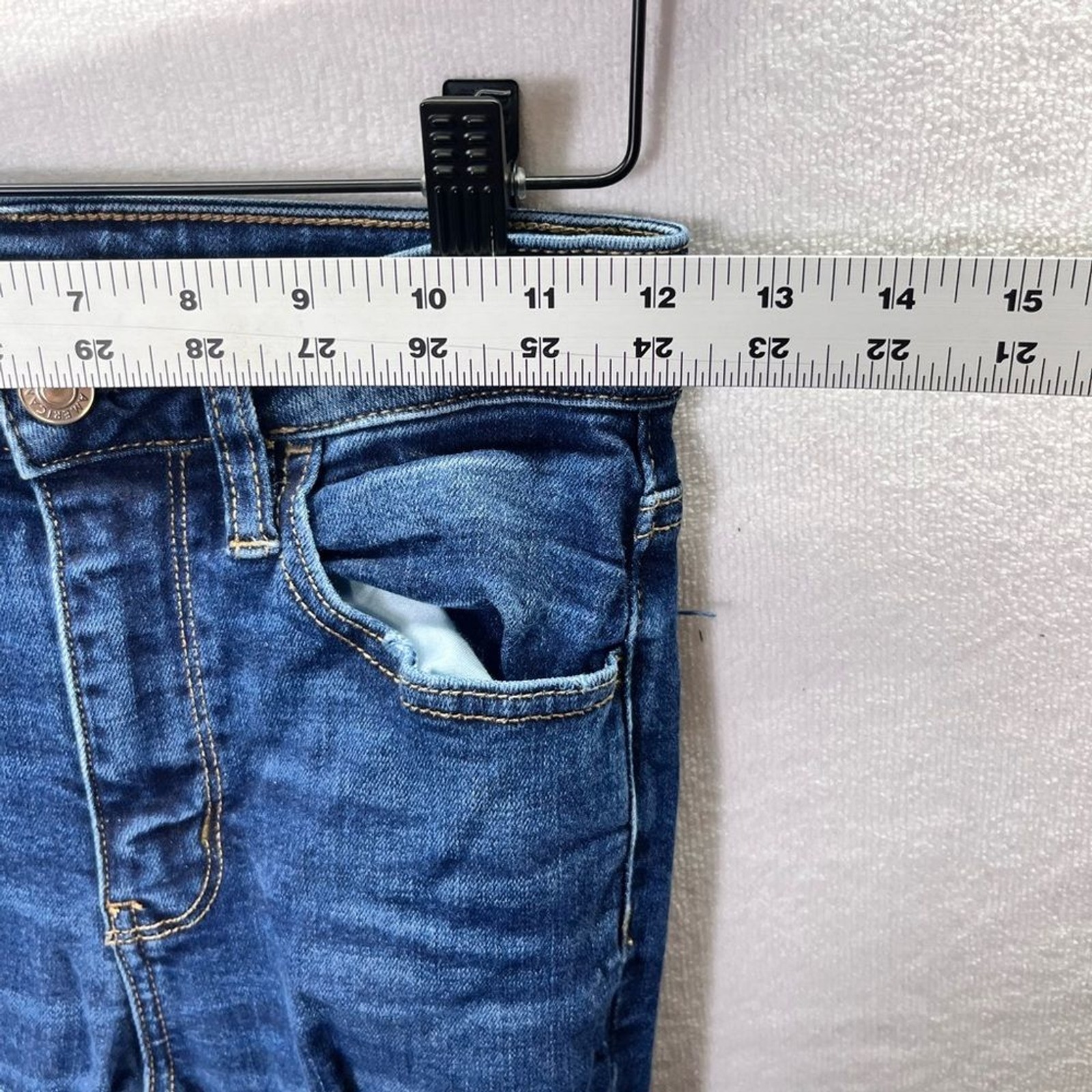 American Eagle Super Hi-Rise Jegging Jeans Womens 00 Super Stretch Denim 2199