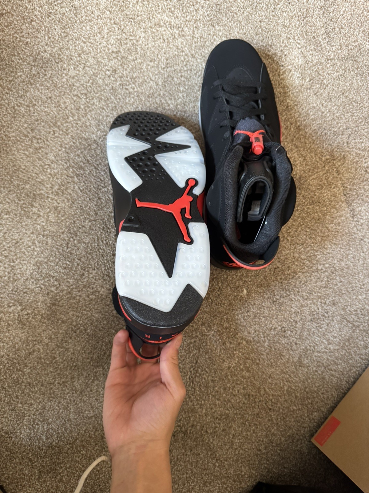 Air Jordan 6 Retro Reverse Infrared Leather Sneakers CT8529-001