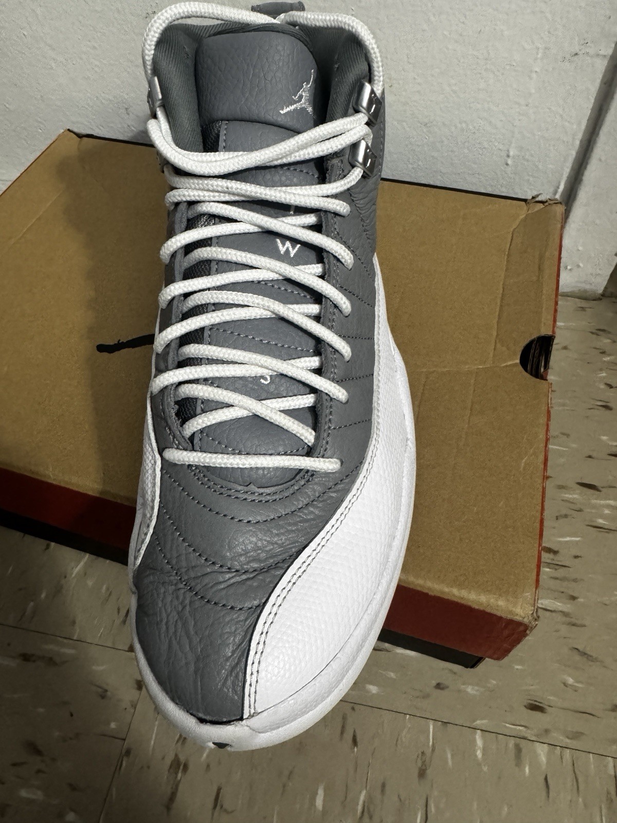 Jordan Air Jordan 12 Retro Stealth Gray/White Men’s High Top 2022 CT8013-015
