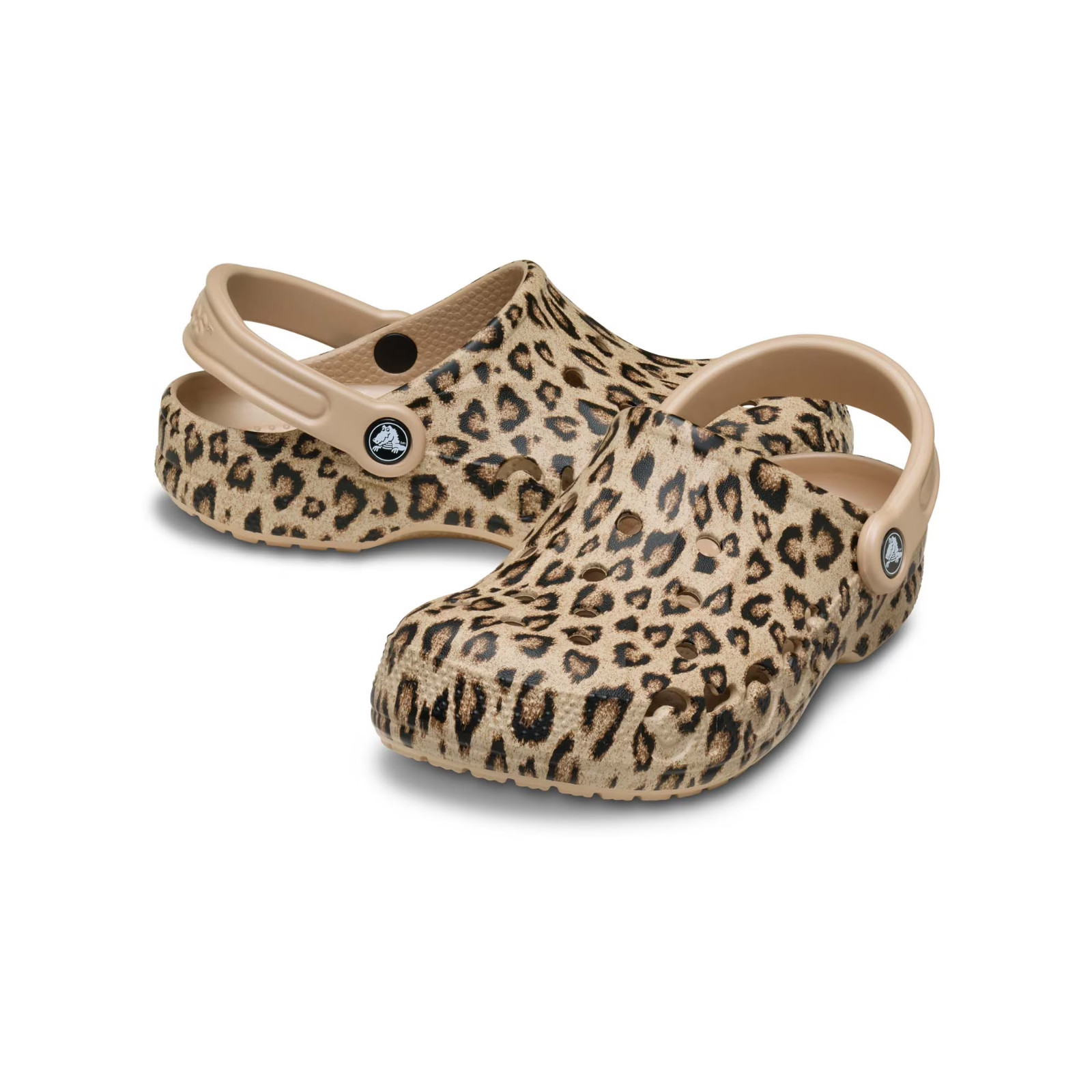Crocs Adult Unisex Baya Clog Gold/Leopard NWB