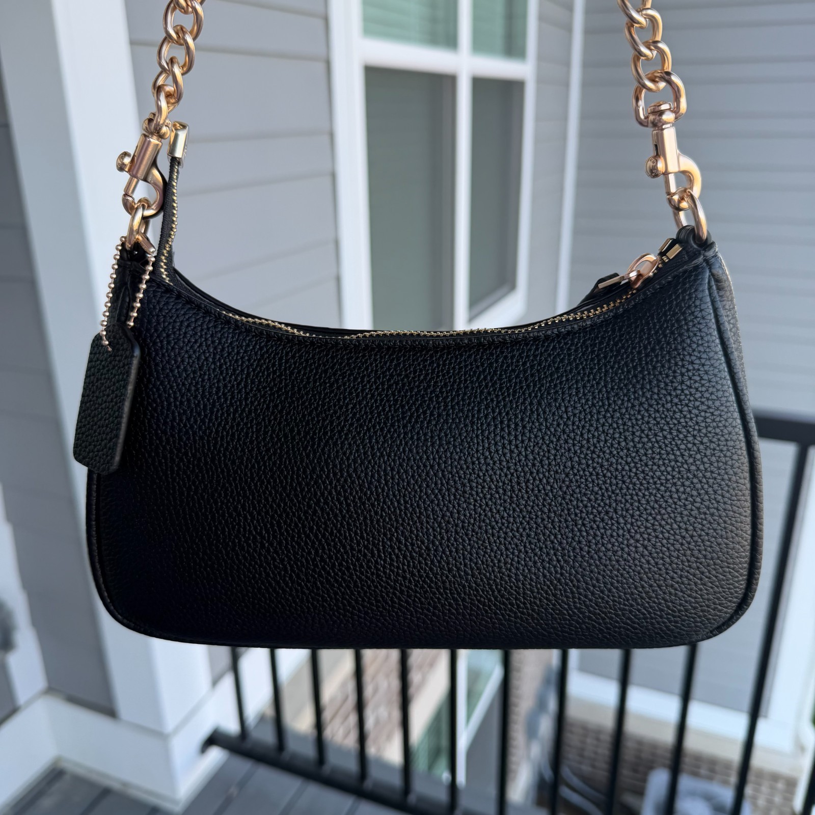 COACH Teri Shoulder Bag Canvas Black CA209 Brand New From Outlets