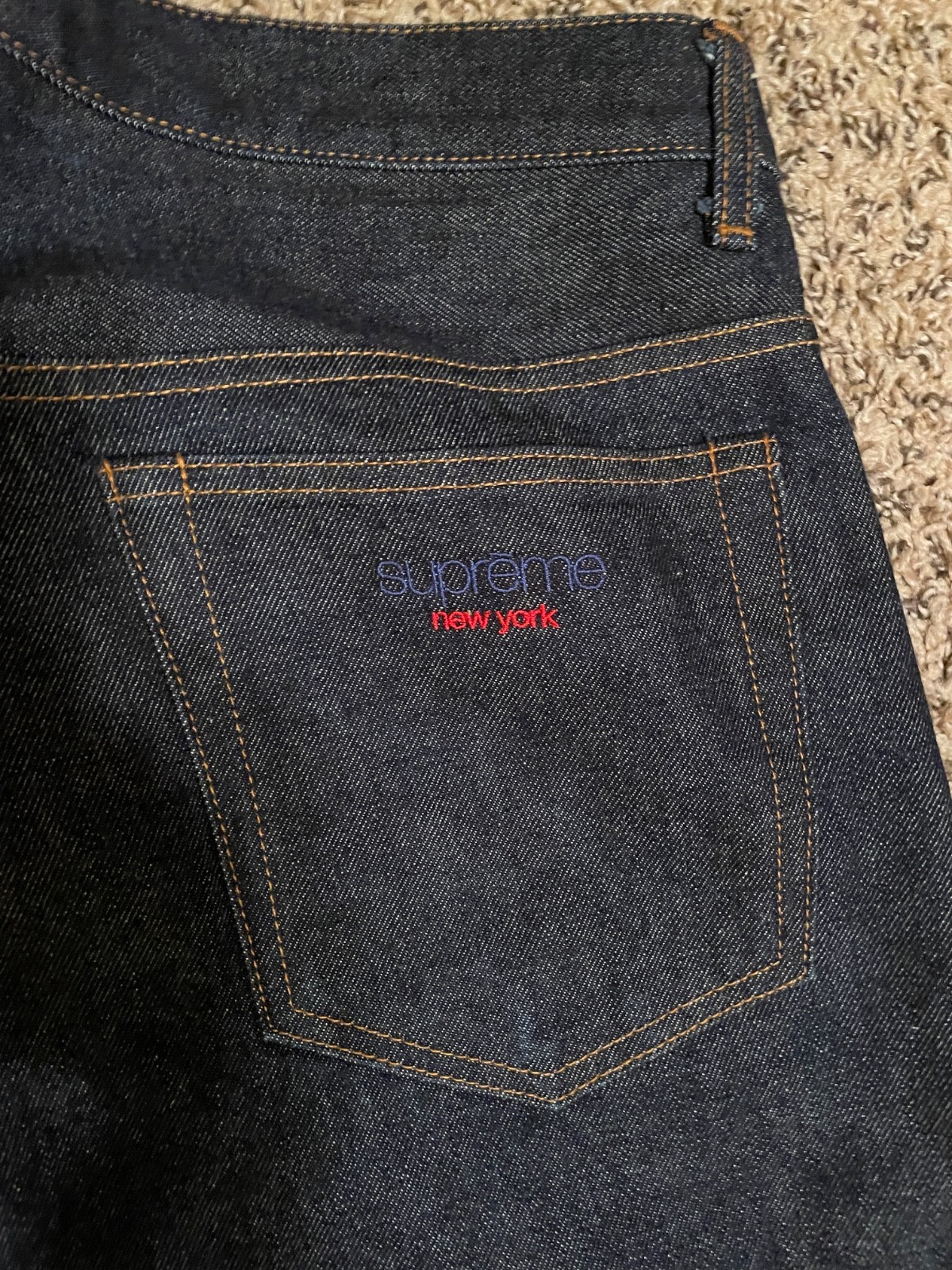 Supreme Rigid Baggy Selvedge Jean Blue Sz 30 Made in Japan