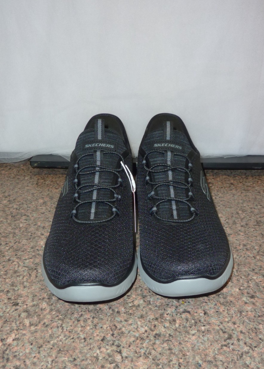 New Men’s Skechers Slip Ins Summits High Range Blk/Charcoal 232457W Sz 10.5 Wide