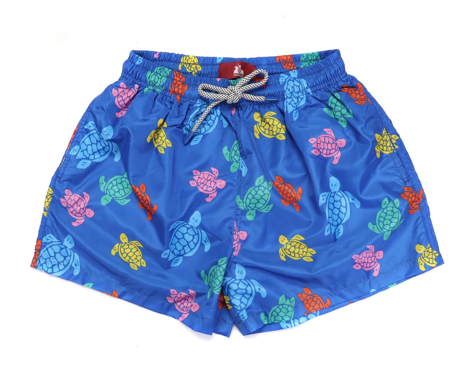 NWT EZZELINO SWIM SHORTS polyester multicolor turtles boxer luxury Italy L