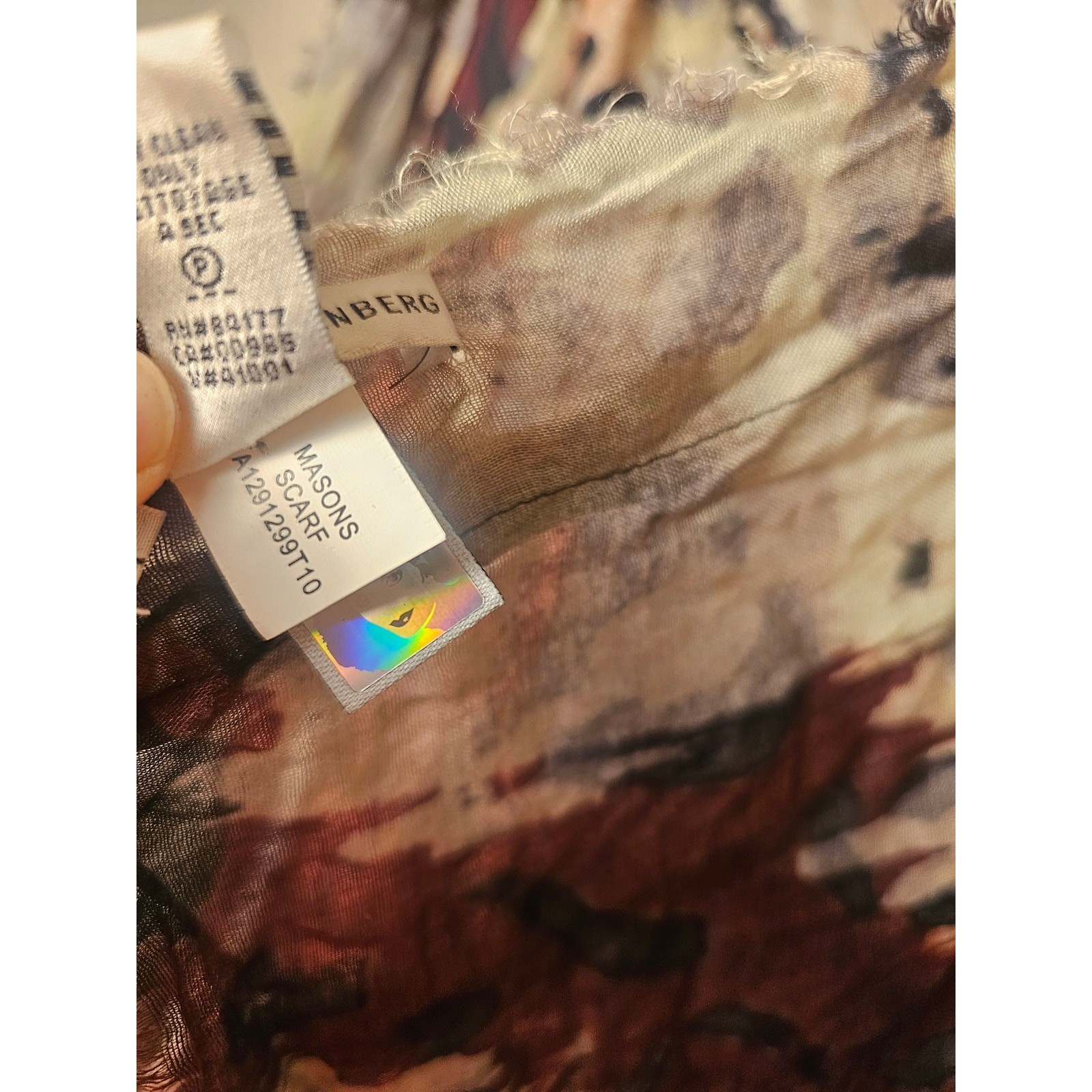 DVF 80 Inch Masons Animal Print Scarf