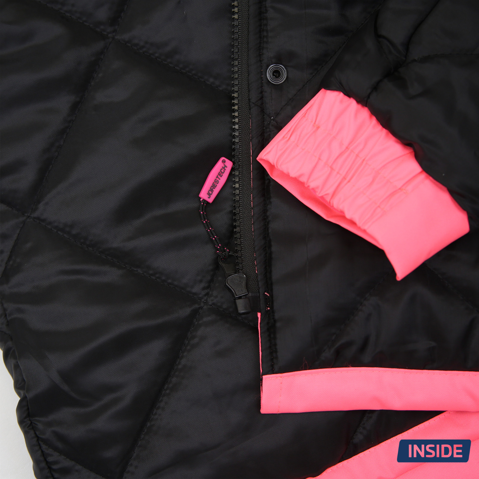 Hi-Vis Pink Safety Jacket with Reflective Stripes insulated Jorestech