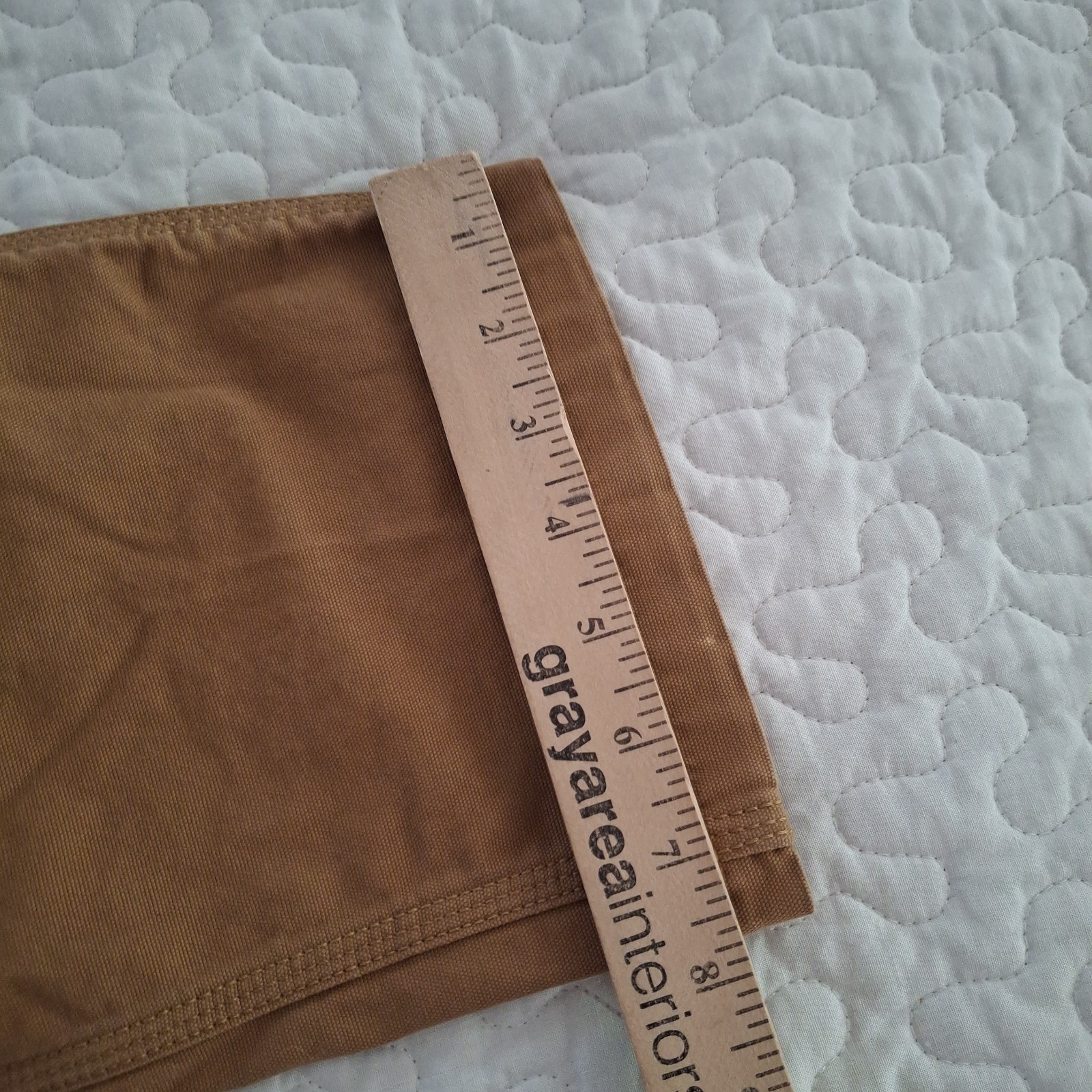 Carhartt Relaxed Straight Double Front Canvas Brown Workwear Pants Men 30×32