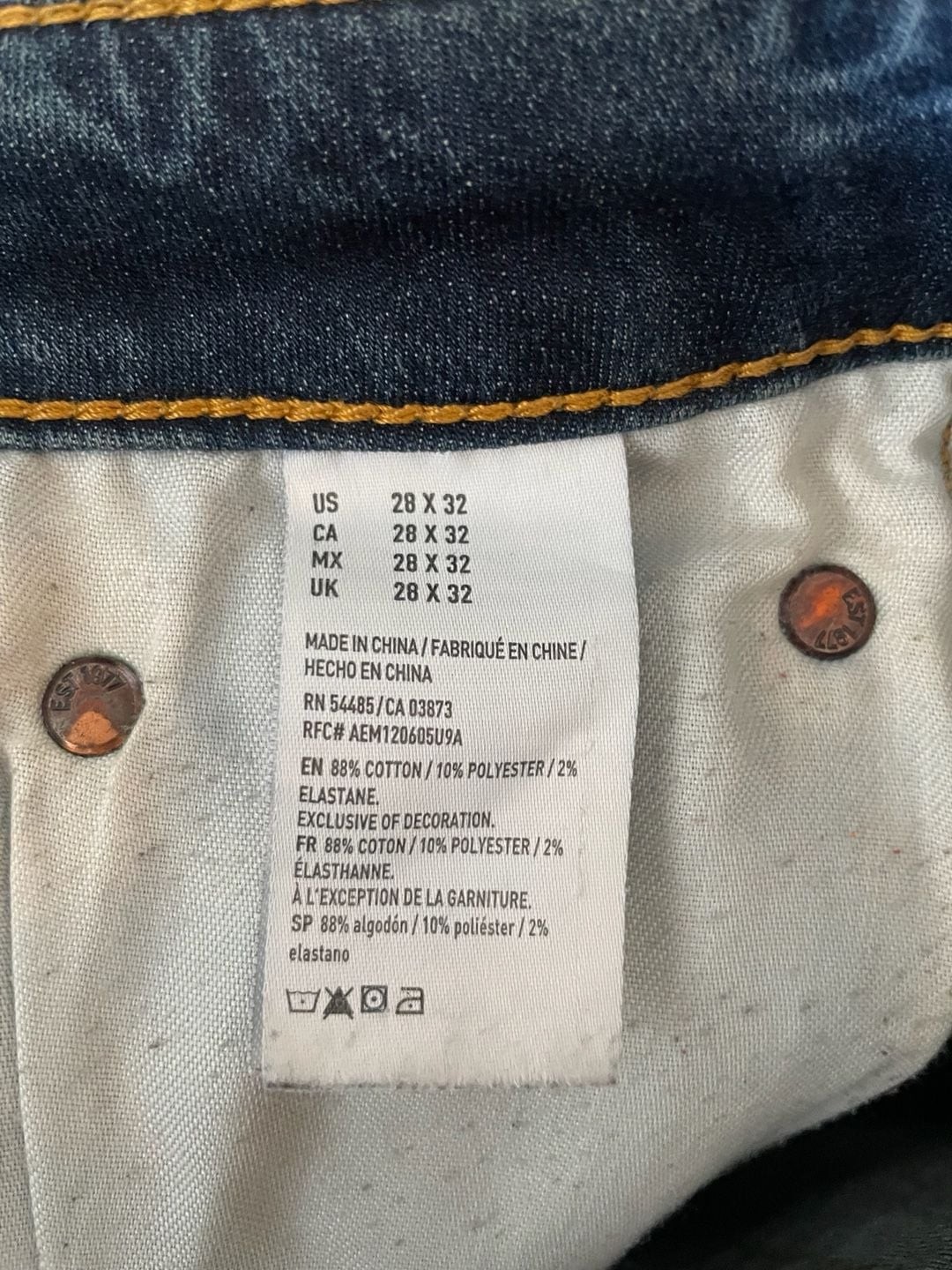 American Eagle Outfitters Extreme Flex Skinny Jeans 28×32