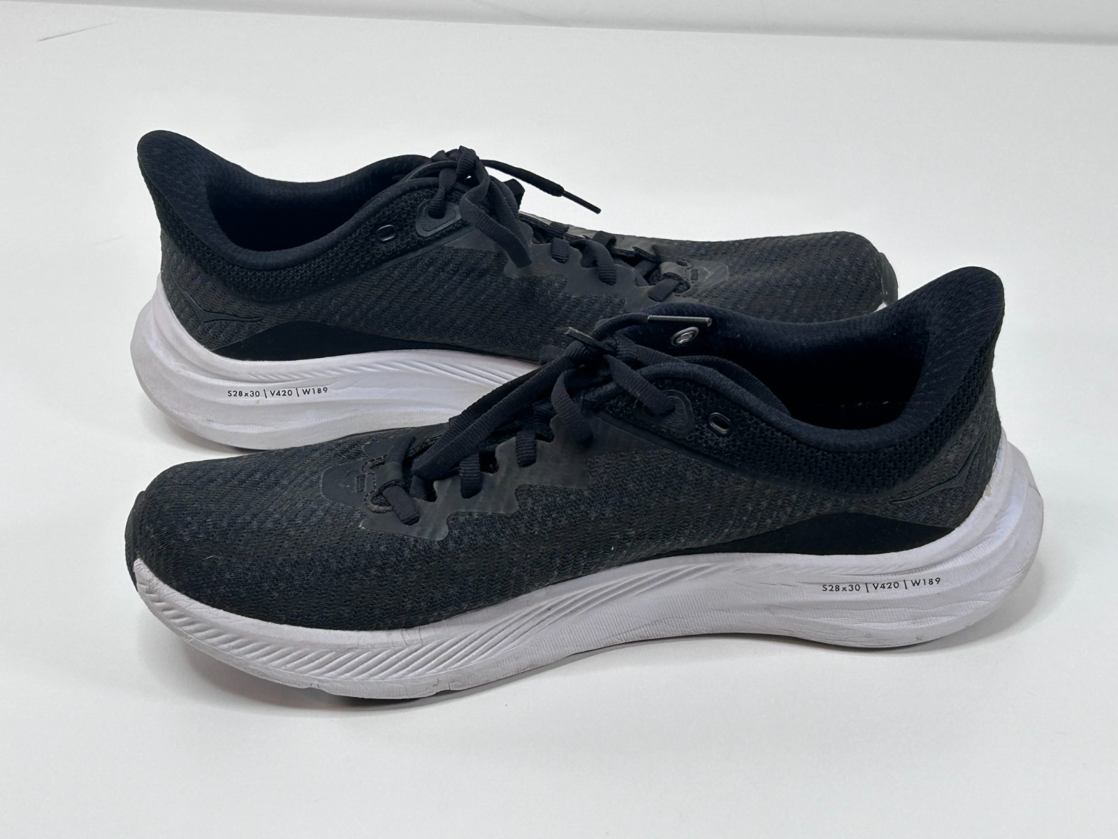 Hoka One One Solimar Black White Athletic Running Shoes Sneakers Wmns Size 9.5 B