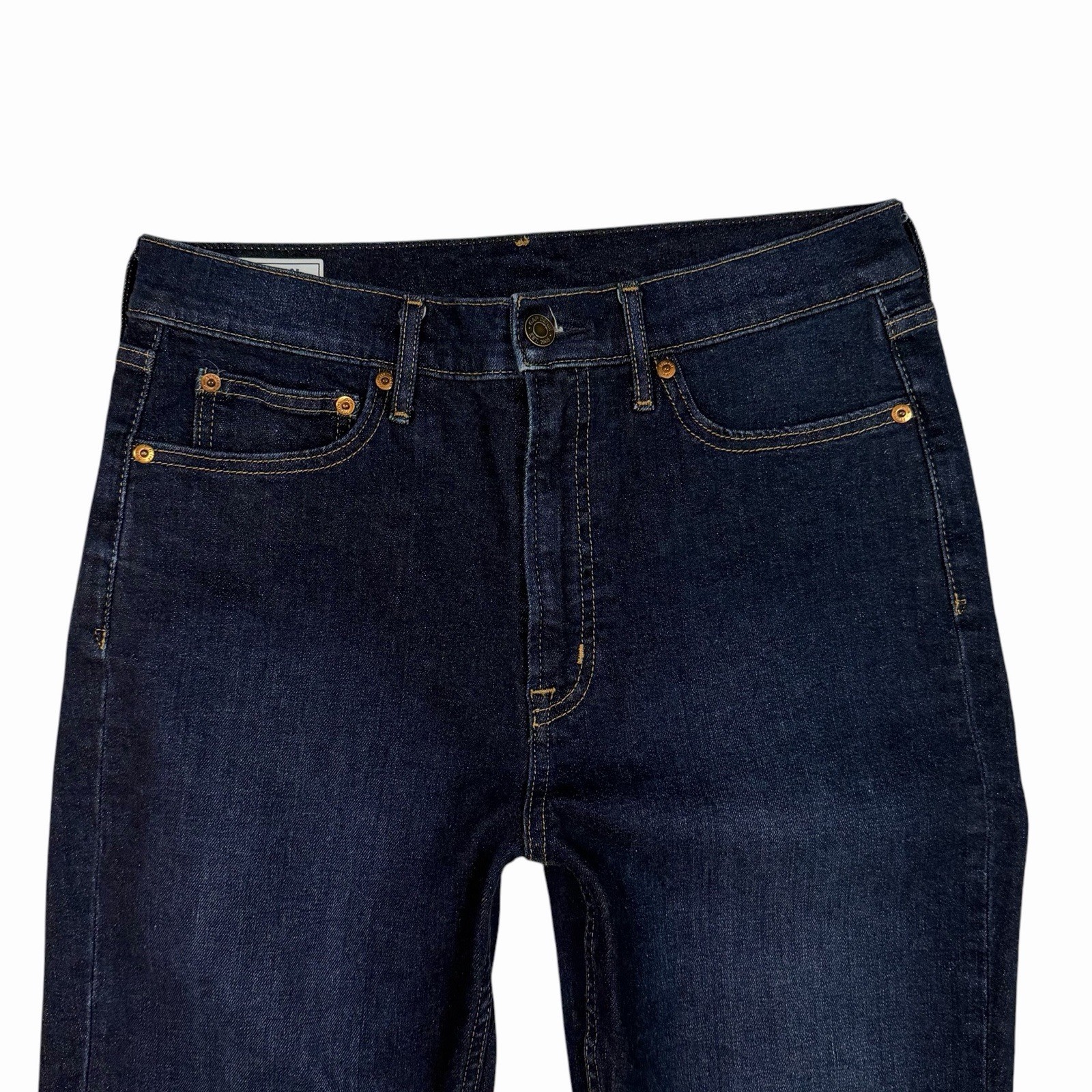 GAP Vintage Slim Ankle Jeans Size 30/10 High Rise Waist Denim Deep Rinse Indigo
