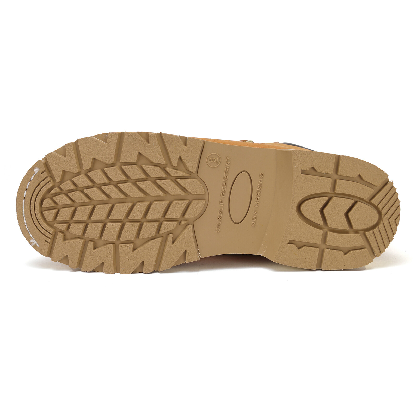 Soft Toe Leather Work Boots – Wheat, PU Sole, Goodyear Welt, 84101