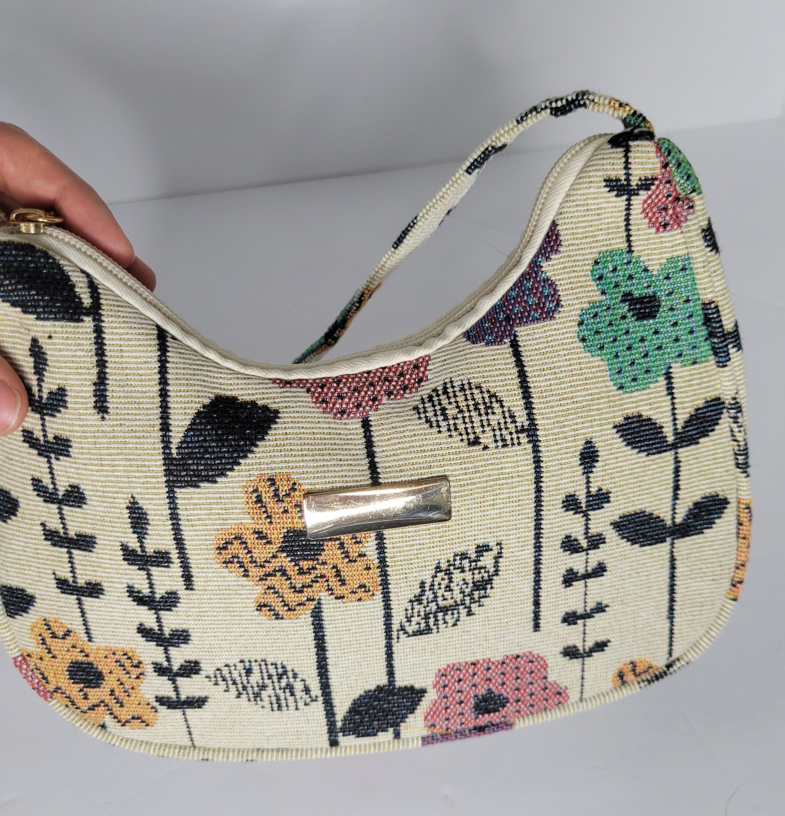 Unbranded Womens S Y2K Cottagecore Floral Tapestry Fairy Whimsical Shoulder Bag