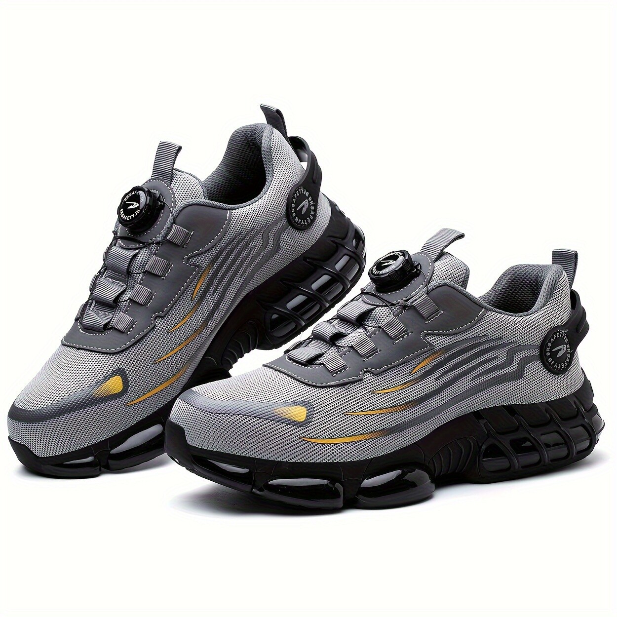 Mens Work Safety Steel Toe Shoes Tennis Lightweight Sneakers Slip Indestructible