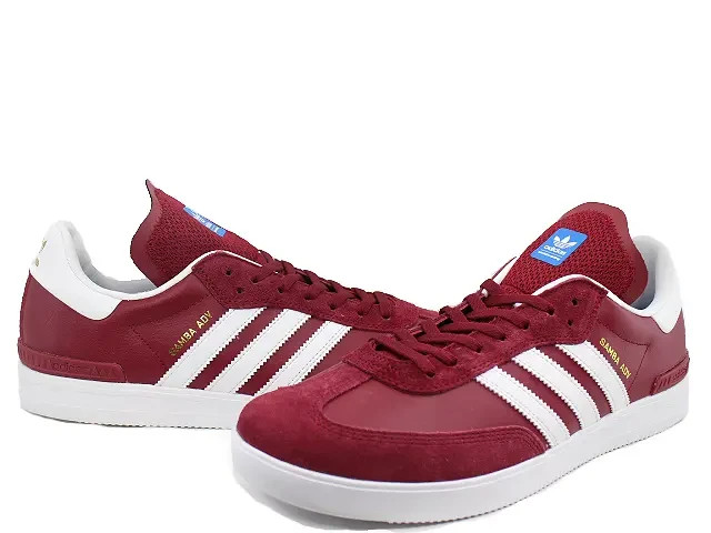 Adidas Samba ADV Burgundy White Blue (380) Men’s Shoes
