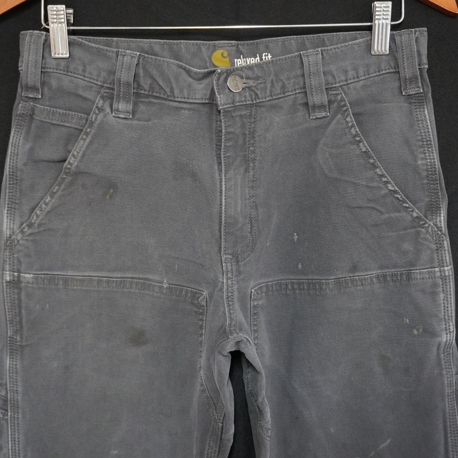 Carhartt 102802 Rugged Flex Rigby Double Front Pants Men 31×30 Shadow Grey Stret