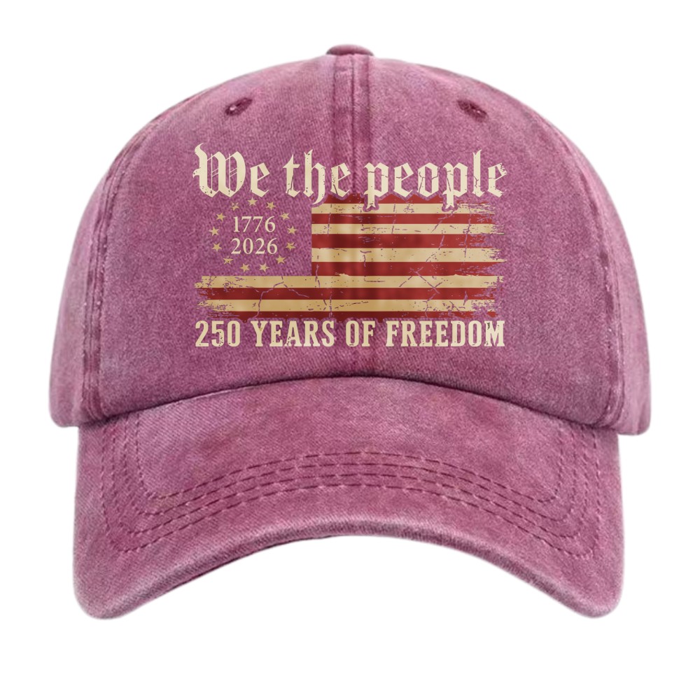 Unisex We The People 1776-2026 250th Anniversary Dad Hat USA Flag Patriotic Cap
