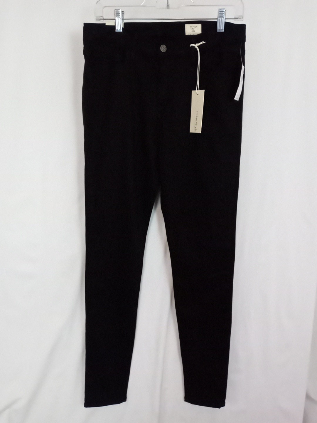 Bridge By Gly High Rise Skinny Black Jeggings Womens Size 30 Stretch NWT $59
