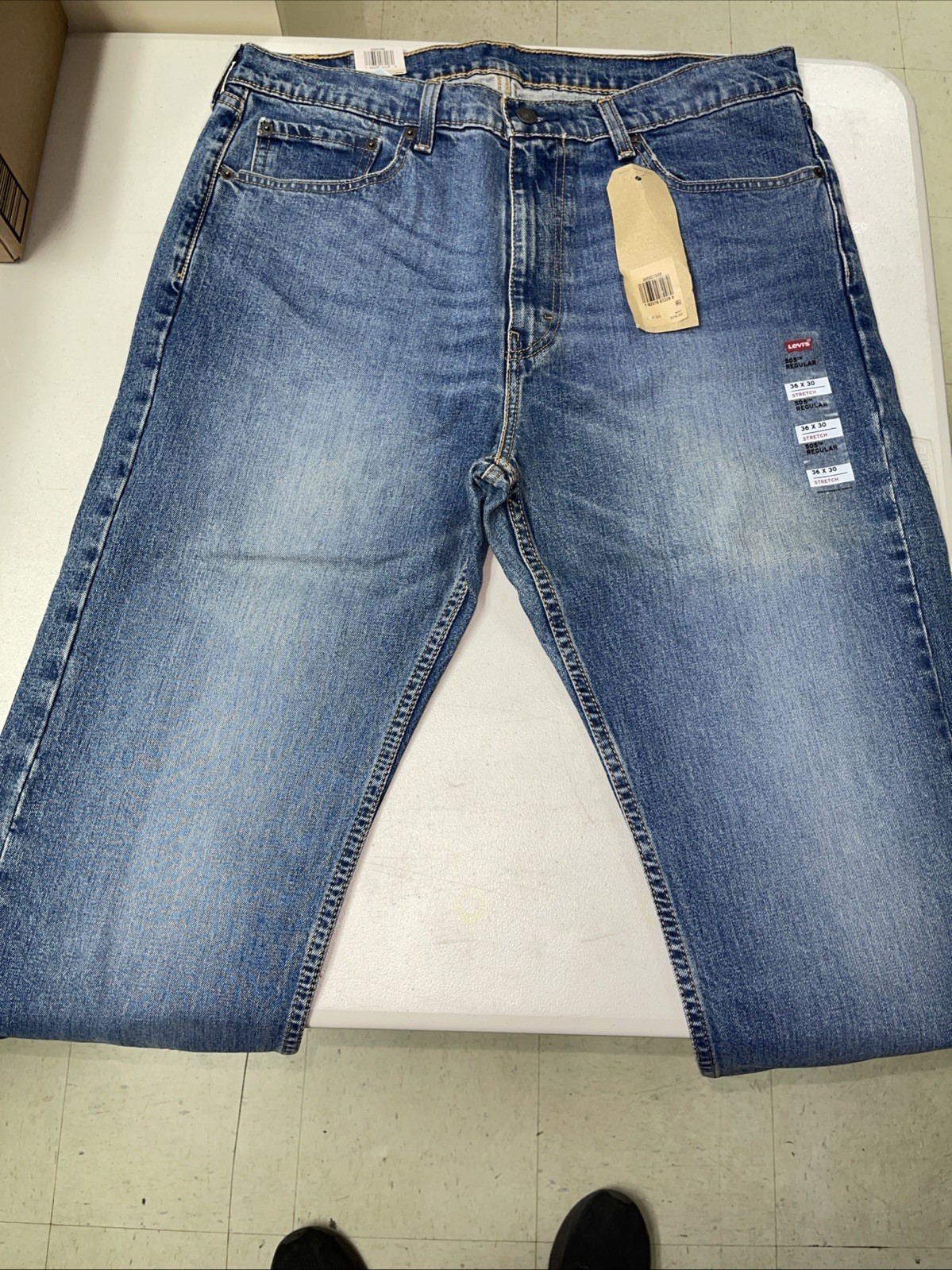 NWT Levi’s Men’s 505 Regular Fit Stretch Jeans 36X30 #005051649 (2)