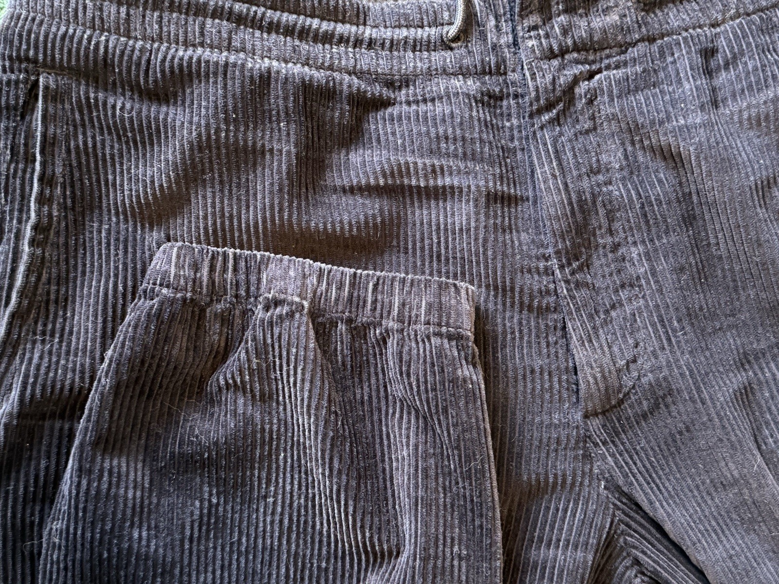 Z Zegna Navy Corduroy Drawstring Pants Size 36/52