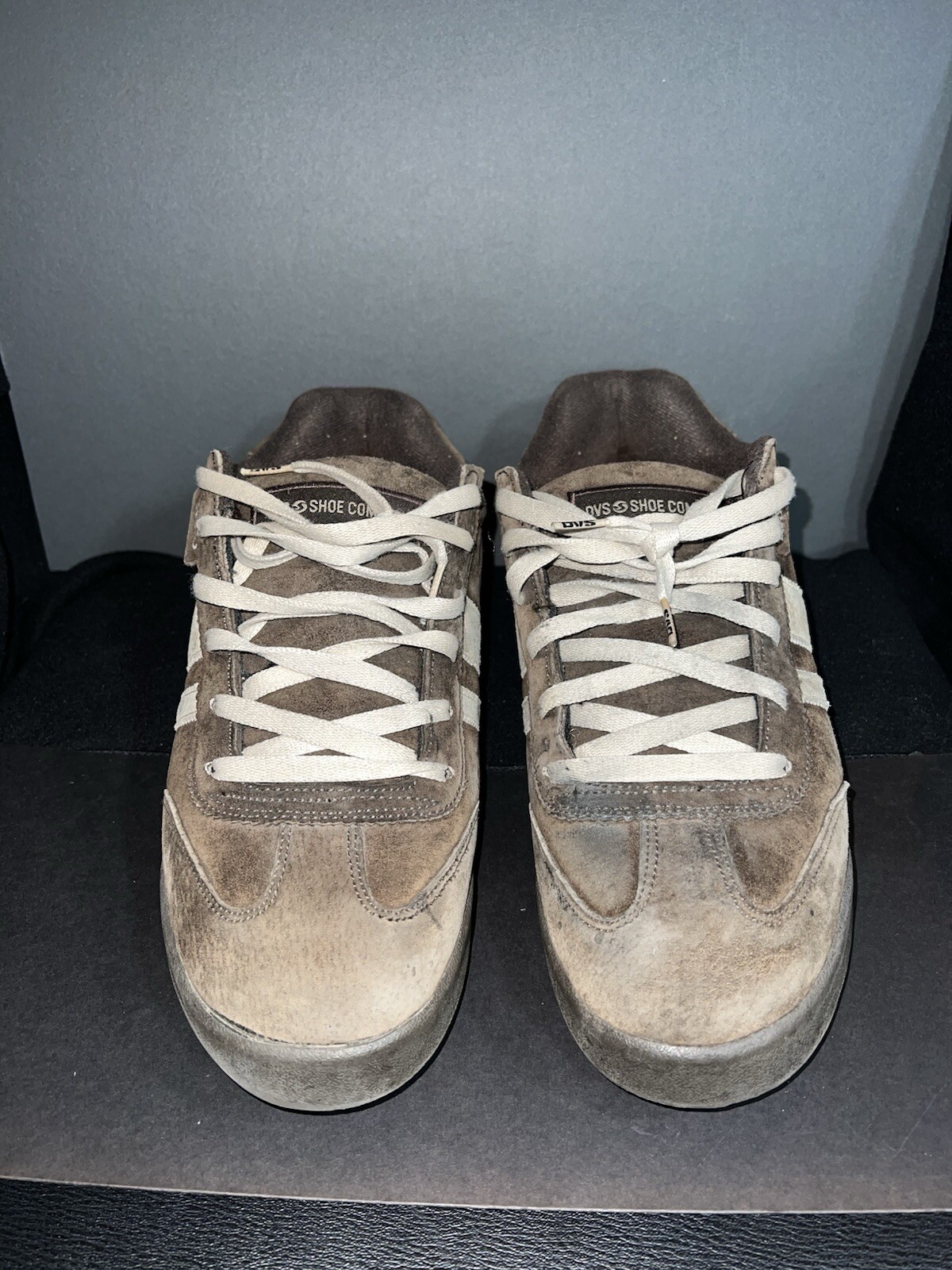 Extremely Rare Colorway Og DVS Milan Brown Suede Skate Shoes Sz 11