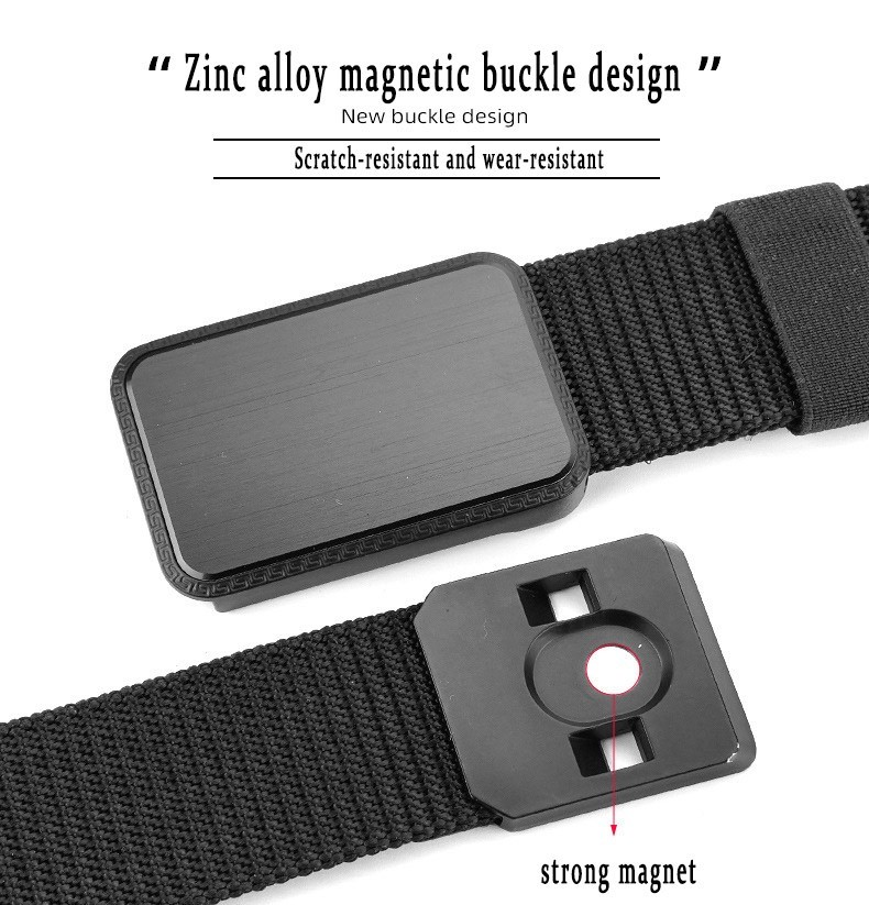 Groove Belt – Men’s Work Belt – Stretch Nylon, Magnetic Buckle, Adjustable