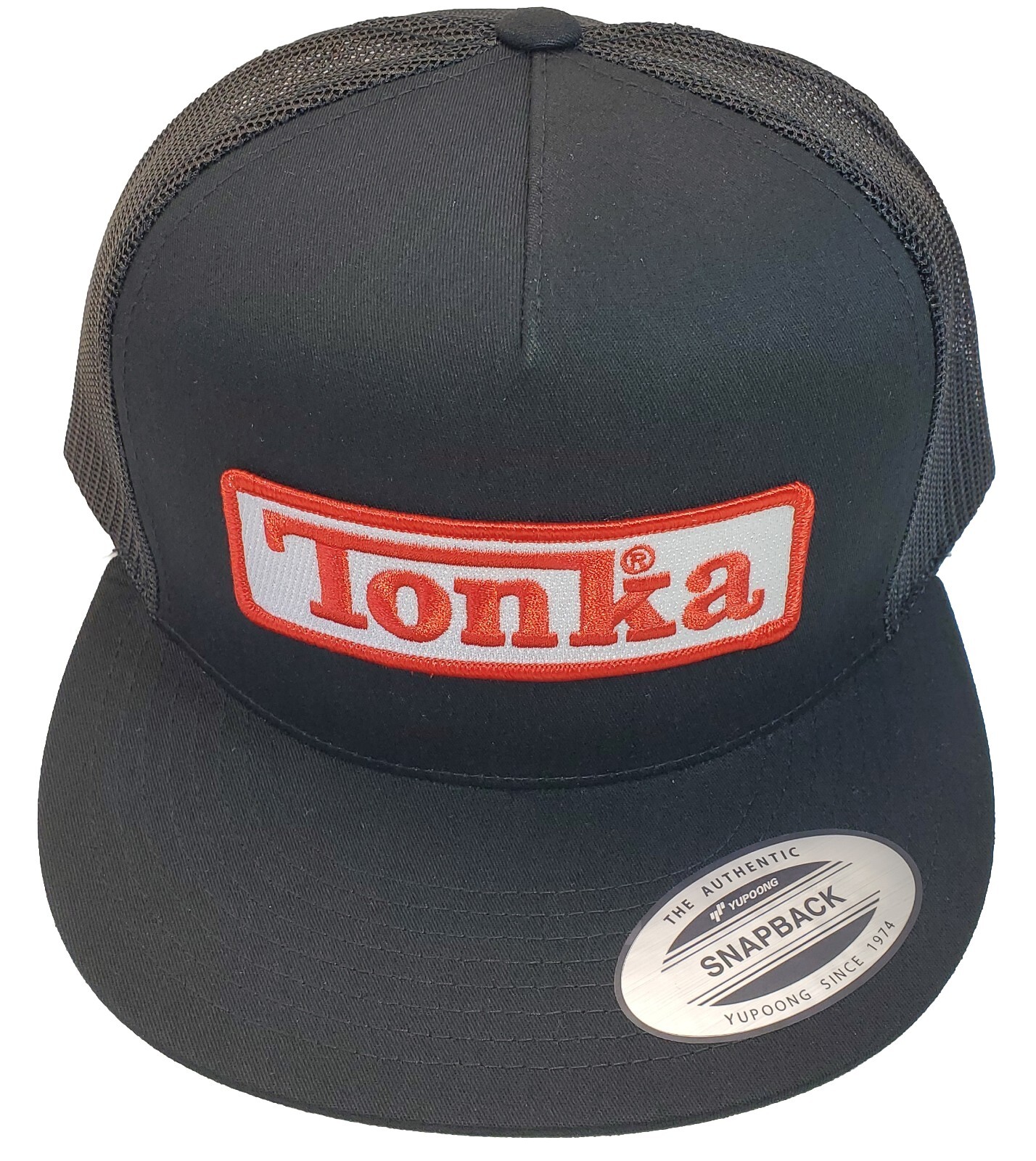 Tonka Patch Yupoong Trucker Hat / YP Classics 6006 Black/Black