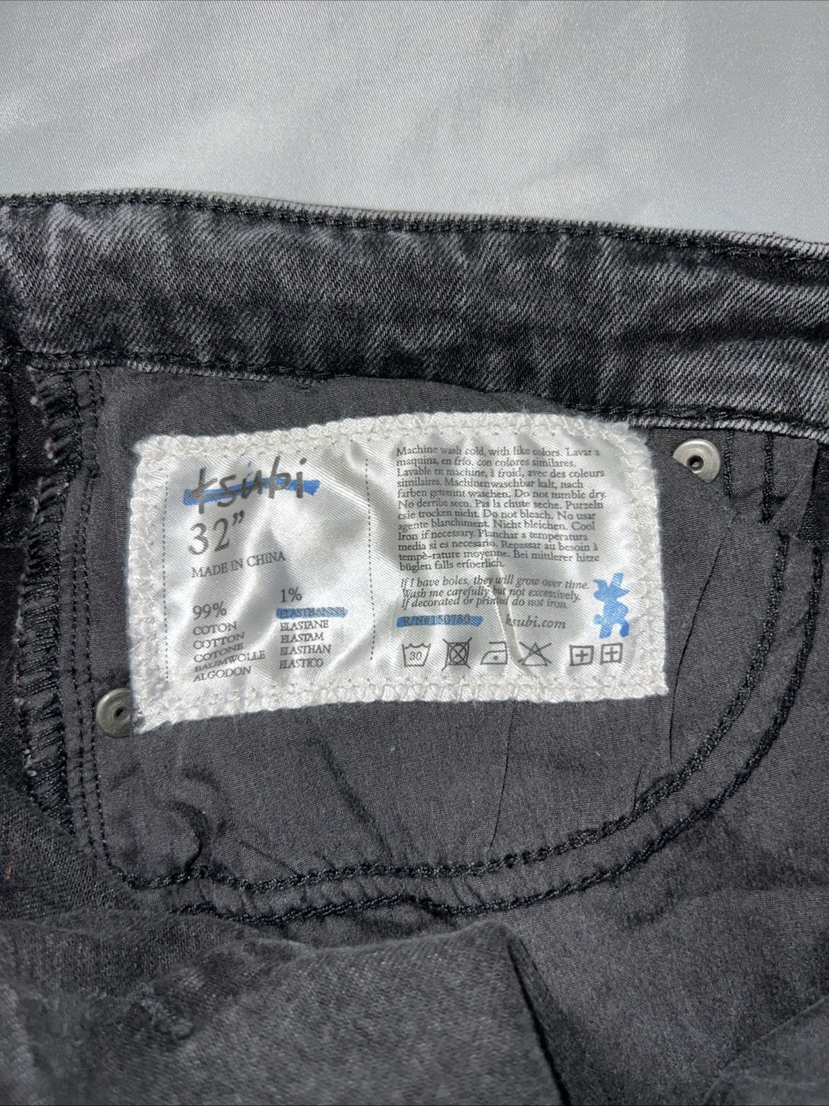 Ksubi Jeans Van Winkle Black Men’s 32×32