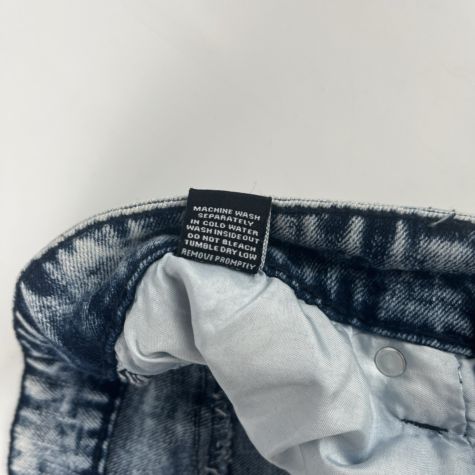 Rue 21 Jeans Men’s 28×30 Skinny Supreme Grunge Hippie Moto Acid Wash Patches