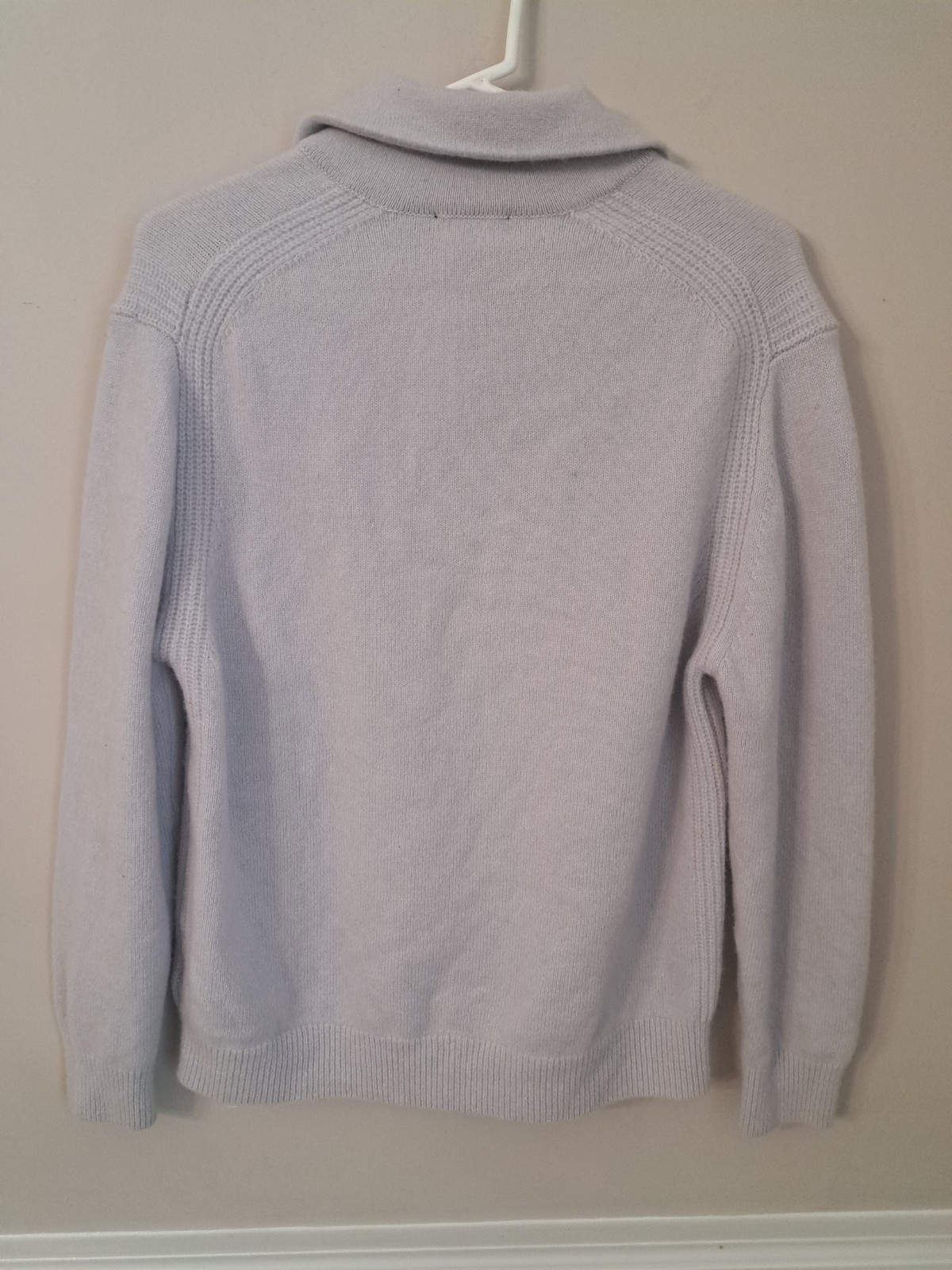 Reiss Deansgate Men’s Wool Blend Gray Polo Sweater Size XL
