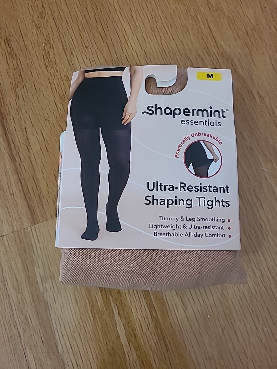 Shapermint Essentials Ultra-Resistant Shaping Tights Beige Size M