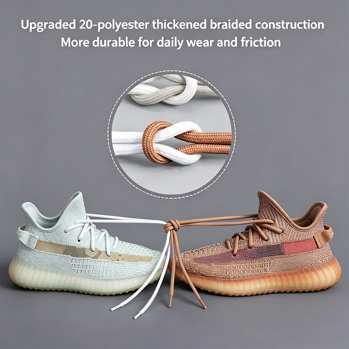 Round Shoelaces Replacement for Boots Sneakers Athletic Sport Shoes 47/55 Inch