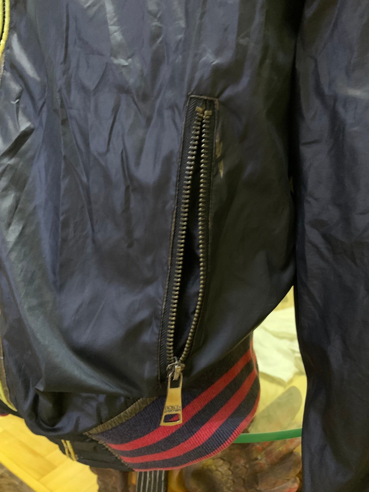 ITTIERRE Italy Men’s Hooded Jacket Windbreaker Navy Blue Size 52