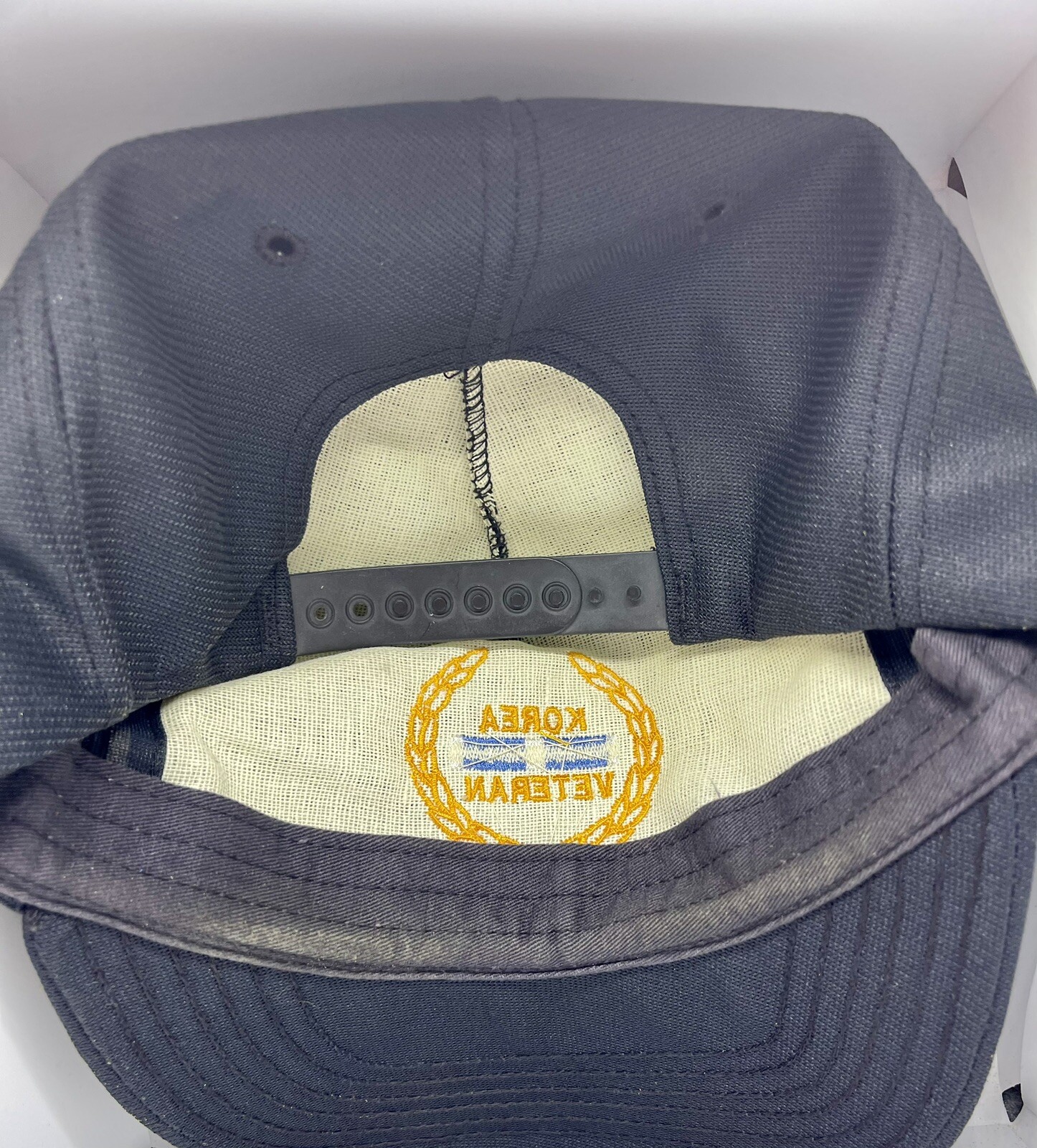 Korea Veteran Patch Trucker hat🧢 Cap Made in USA US Military War Veteran GUC